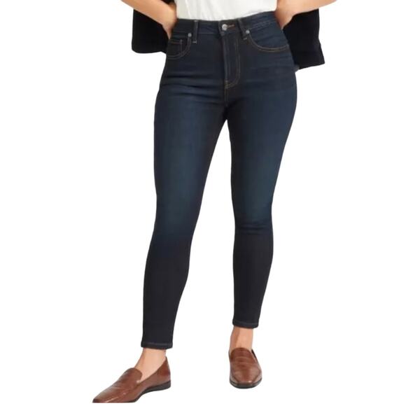 EverLane Jeans The Curvy High Rise Dark Wash Stretch Size 27 - Picture 9 of 9